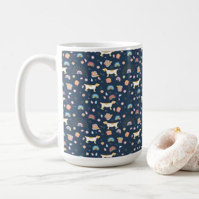 boho seamless abstract pattern mugs (With Donut)