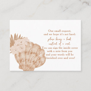 Boho Seashell Baby Shower Books For Baby Cards