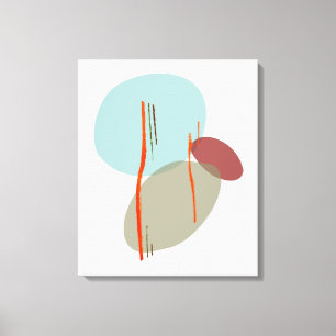 Boho Shapes Canvas Print