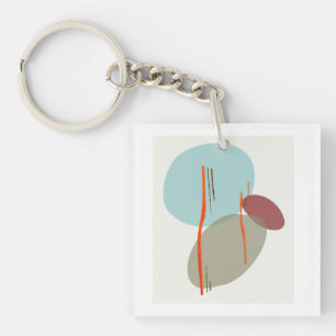 Boho Shapes Key Ring