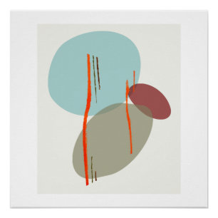 Boho Shapes Poster