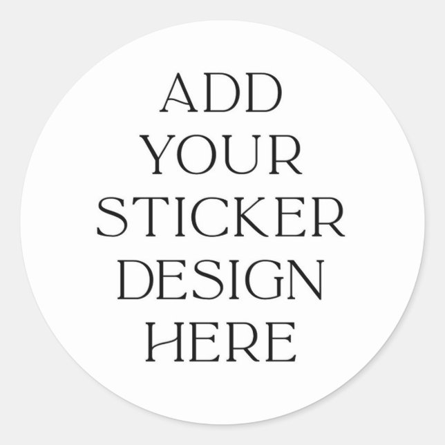 Boho Shower Thank You Favour Sticker (Front)