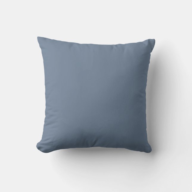 Boho Silver Grey Solid Colour Cushion (Front)