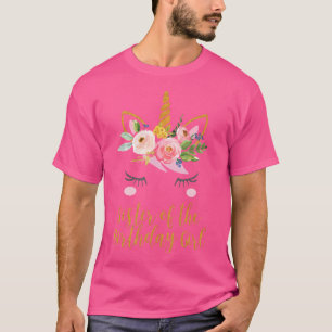 Boho Sister Of The Birthday Girl Unicorn Sister Sh T-Shirt