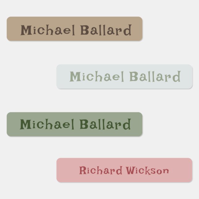 Boho Skinny Adhesive Waterproof Labels (Group)