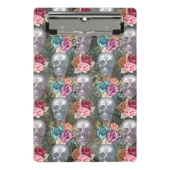 Boho Skull Series Design 10 Mini Clipboard (Front)