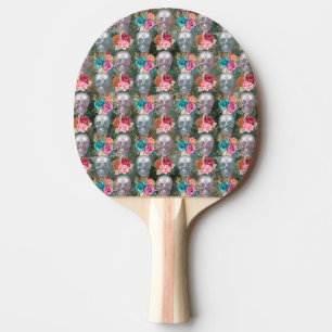 Boho Skull Series Design 10   Ping Pong Paddle