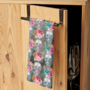 Boho Skull Series Design 10 Tea Towel