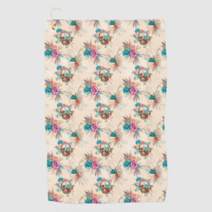 Boho Skull Series Design 3 Golf Towel