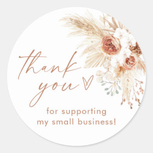 Boho Small Business Thank You Sticker