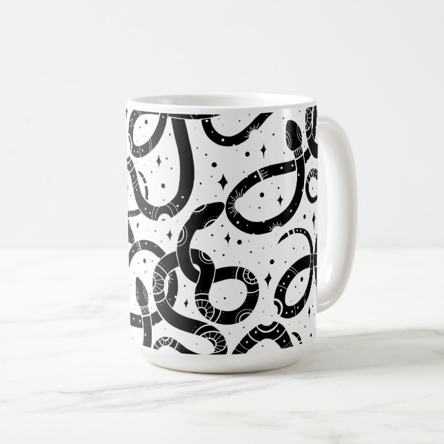 Boho snakes coffee mug (Front Right)
