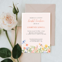 Boho Soft Flowers and Dragonflies Bridal Luncheon