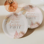 Boho Soft Pink Floral Flowers Birthday Party Paper Plate<br><div class="desc">These are Boho Soft Pink Floral Flowers Birthday Party Paper Plates!</div>