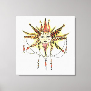 Boho Soleil Wrapped Canvas