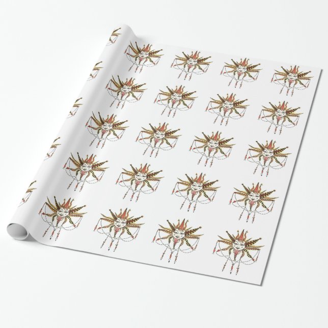 Boho Soleil Wrapping Paper (Unrolled)