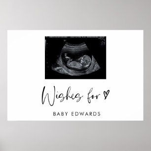 Boho Sonogram Gender Neutral Baby Shower Guestbook