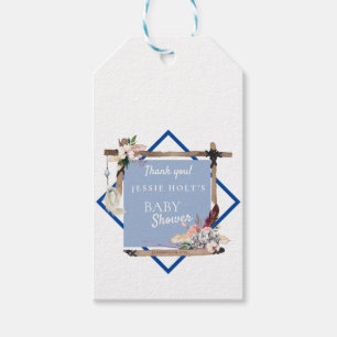Boho Southwestern Chambray Baby Shower Gift Tags