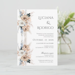 Boho Spanish Wedding Invitation