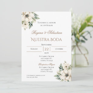 Boho Spanish Wedding Invitation