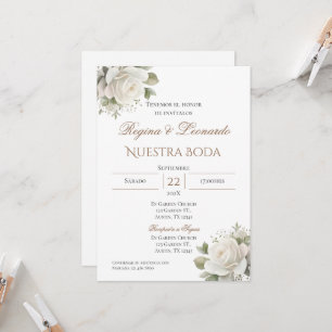 Boho Spanish Wedding Invitation