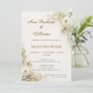 Boho Spanish Wedding Invitation
