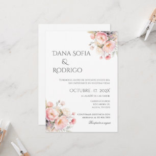Boho Spanish Wedding Invitation