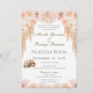 Boho Spanish Wedding Invitation