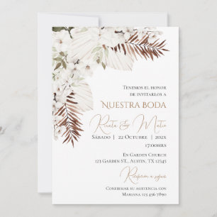 Boho Spanish Wedding Invitation