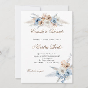 Boho Spanish Wedding Invitation