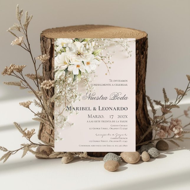 Boho Spanish Wedding Invitation (Creator Uploaded)