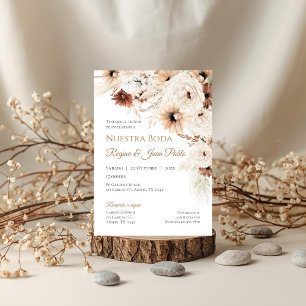 Boho Spanish Wedding Invitation