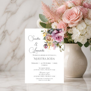 Boho Spanish Wedding Invitation