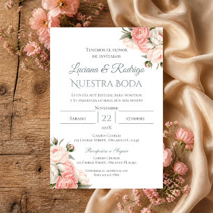 Boho Spanish Wedding Invitation