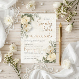 Boho Spanish Wedding Invitation
