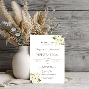 Boho Spanish Wedding Invitation