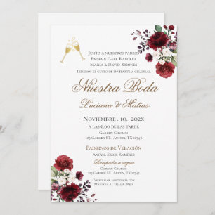 Boho Spanish Wedding Invitation