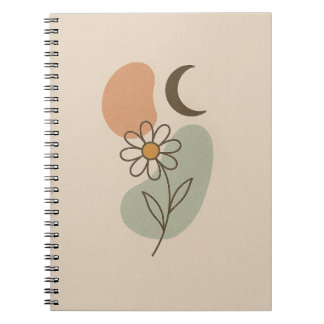 Boho Spiral Notebook – Esthetic Minimalist