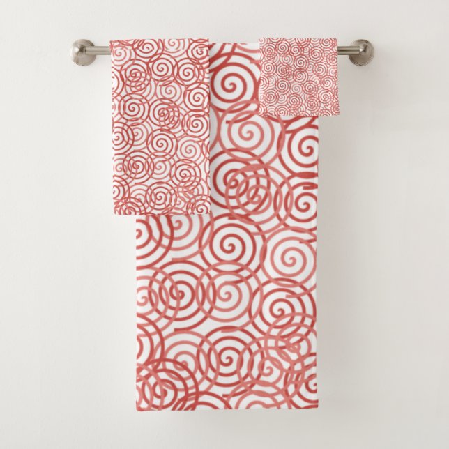 Boho Spirals Bath Towel Set (Insitu)