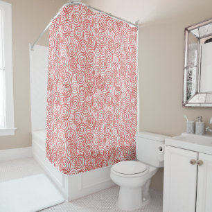 Boho Spirals Shower Curtain