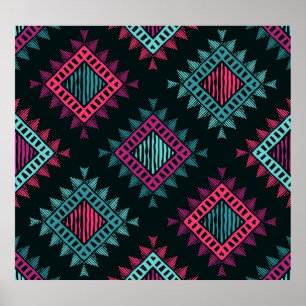 Boho Spirit: Tribal Ethnic Seamless Poster