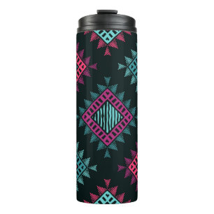 Boho Spirit: Tribal Ethnic Seamless Thermal Tumbler