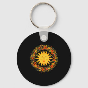 Boho Spiritual Sun Cute Bohemian Celestial Hippie  Key Ring