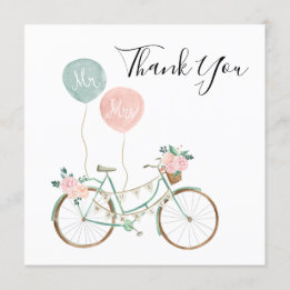 Boho Spring Wedding Thank You Cards