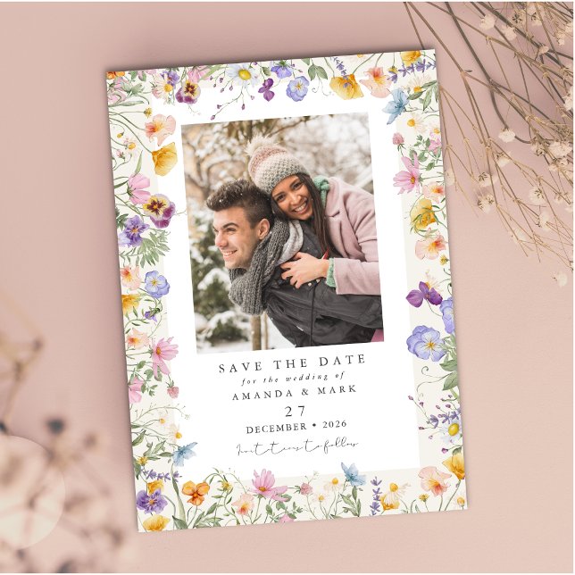 Boho Spring Wildflowers Botanical Garden  Invitation (Creator Uploaded)