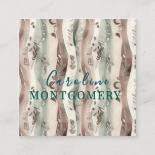 Boho  square business card