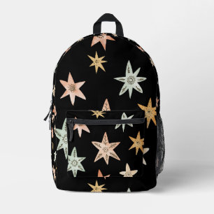 Boho stars printed backpack