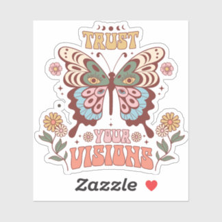Boho Sticker, Trust Your Visions