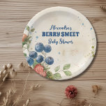 Boho Strawberry Berry Sweet Baby Shower Paper Plate<br><div class="desc">Add a delightful touch of sweetness to your baby shower with our Blueberry Berry Sweet Baby Shower Paper Plates. These charming plates feature adorable blueberry illustrations and vibrant berry-themed accents, perfect for creating a whimsical atmosphere at your celebration. Crafted from durable paper material, our plates offer both practicality and charm....</div>