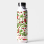 Boho Strawberry Fruit Greenery Personalised Name Water Bottle<br><div class="desc">Sip in style with this Boho Strawberry Fruit Greenery water bottle, personalised with your name! Featuring a delightful blend of juicy strawberries and lush greenery, this design brings a fresh and whimsical touch to your everyday hydration. Perfect for nature lovers and those who adore a boho aesthetic, this water bottle...</div>