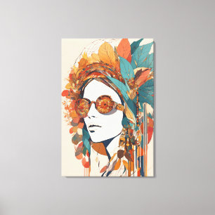 Boho Stretched Canvas Print